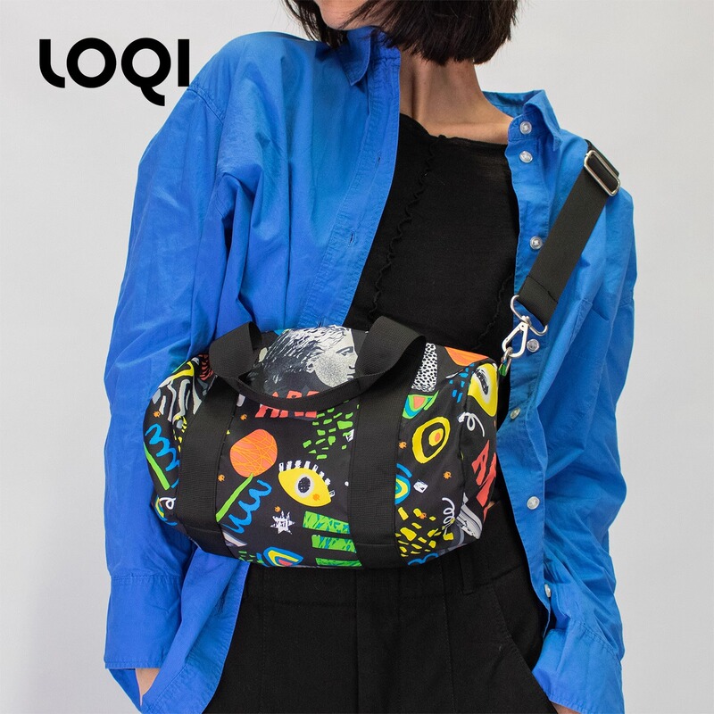 German Loqi Fashion Mini Series Eco-Friendly Travel Bag, Single Shoulder, Hand-Carry, Crossbody, Zipper Storage, Lightweight, Water-Repellent