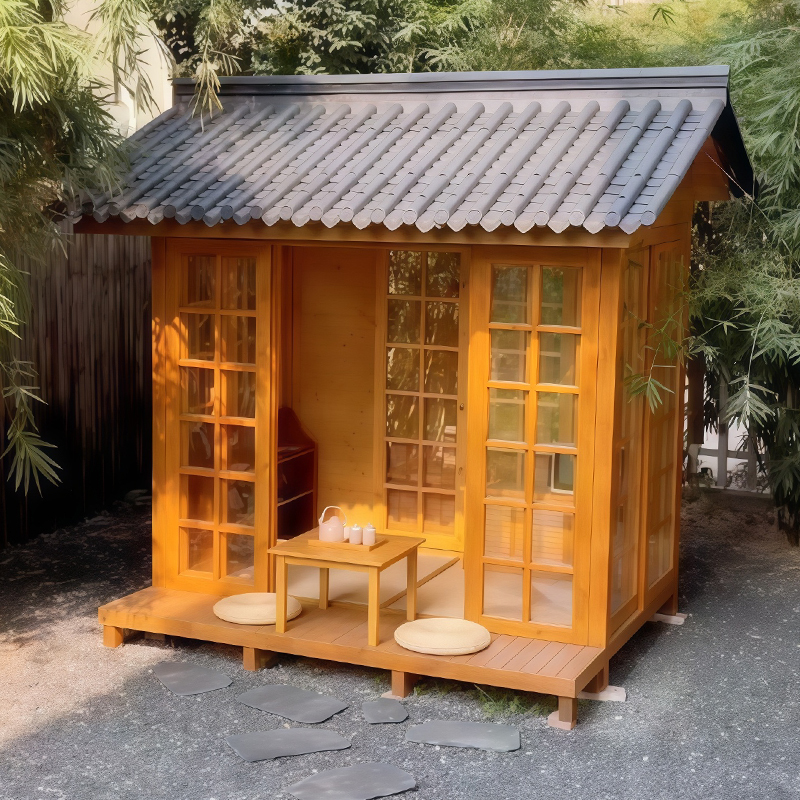 Wooden House Outdoor Assembly Villa Homestay Courtyard Landscaping Tea Room Anti-Corrosion Wood Popular Gazebo Thatched Wooden House Small House Wooden House Outdoor Assembly Villa Homestay Courtyard Landscaping Tea Room Anti-Corrosion Wood Popular Gazebo Thatched Wooden House Small House