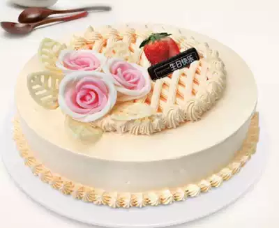 E-coupon Qingdao Danxiang birthday cake coupon Pick-up coupon Fresh milk cake 8 inches