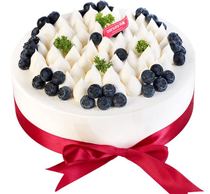 Electronic Voucher Substitute for Qingdao Danxiang Birthday Cake Coupons 8 Inch RMB159  Milk Fat Cream Blueberry Romance