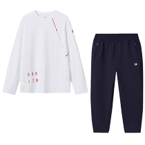 FILA KIDS FILA childrens clothing childrens sports suit 2024 autumn new boys training tops T-shirt pants