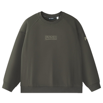 FILA FUSION mens trendy pullover sweatshirt 2024 autumn new casual loose knitted top