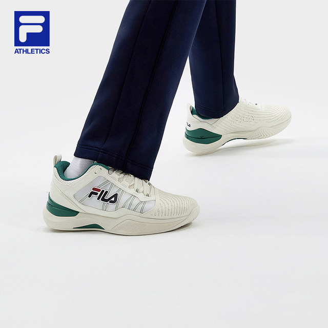 FILA SPEEDSERVE ເກີບຜູ້ຊາຍເກີບ tennis 2024 ພາກຮຽນ spring ໃຫມ່ກິລາກາງແຈ້ງປະສິດທິພາບເກີບກິລາ