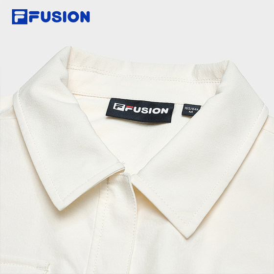 FILAFUSION 트렌디 브랜드 우븐 작업복 스커트 2024 여름 신상 슬리밍 속건성 허리 드레스