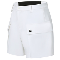 FILA Official Womens Woven Shorts 2024 Summer New Golf Sports Simple Basic Pants