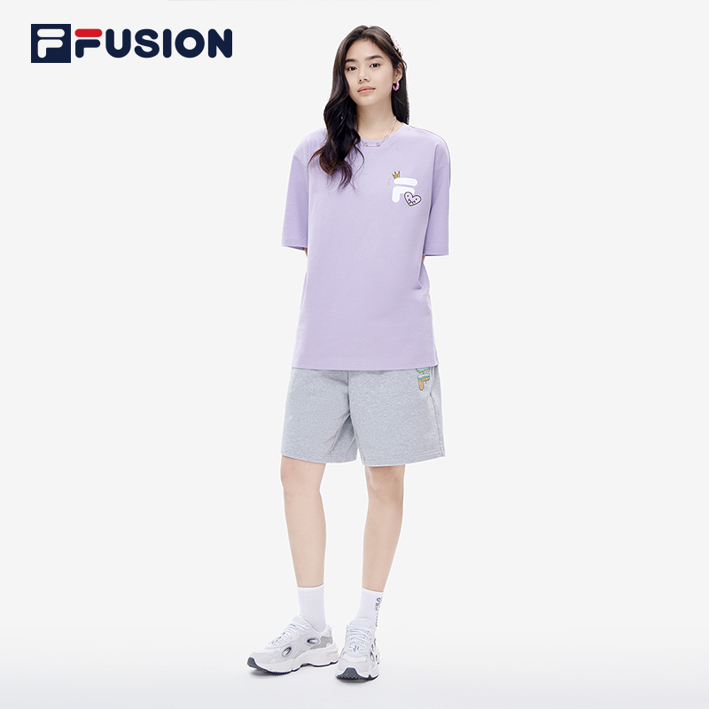 【欧阳娜娜同款】FILA FUSION斐乐2022夏季新款男女宽松休闲短裤