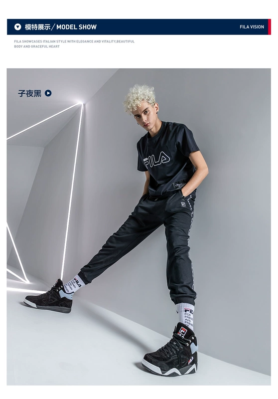 FILA X 3.1 Áo thun nam ngắn tay nam Phillip Lim 2019 Xuân mới Cổ tròn tay ngắn - Áo phông thể thao áo phông nam anta chính hãng