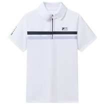 FILA KIDS FILA childrens clothing big girls short-sleeved POLO shirt 2024 autumn new childrens sports sun protection top