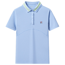 FILA KIDS FILA Childrens Clothing Girls Short-Sleeved POLO Shirts 2024 Autumn New Childrens Sports Tennis Tops