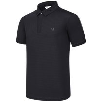 FILA Mens knitted lapel short-sleeved POLO shirt 2024 autumn new golf sports breathable T-shirt