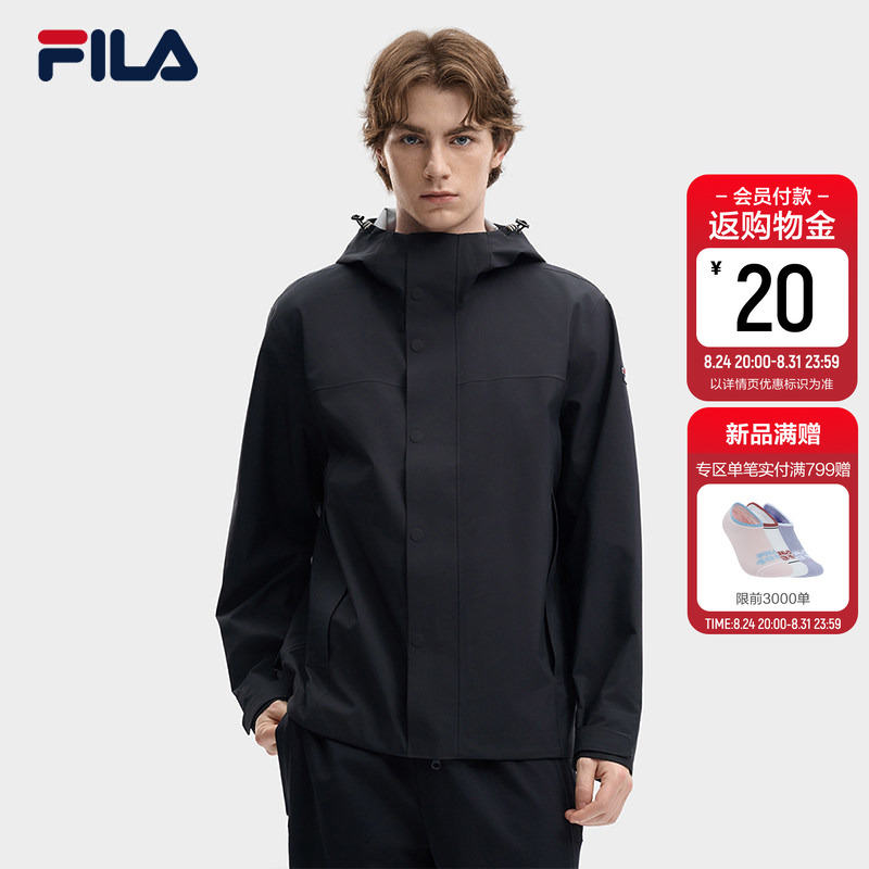 Fila Woven Jacket 26 Autumn New Men's Sports Casual Versatile Daily Commute Lightweight Hooded Top