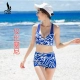 Cặp đôi đồ bơi nữ bikini ba mảnh áo tắm ngực nhỏ bằng thép tấm tụ tập chống nắng quần đi biển mùa xuân áo tắm nóng