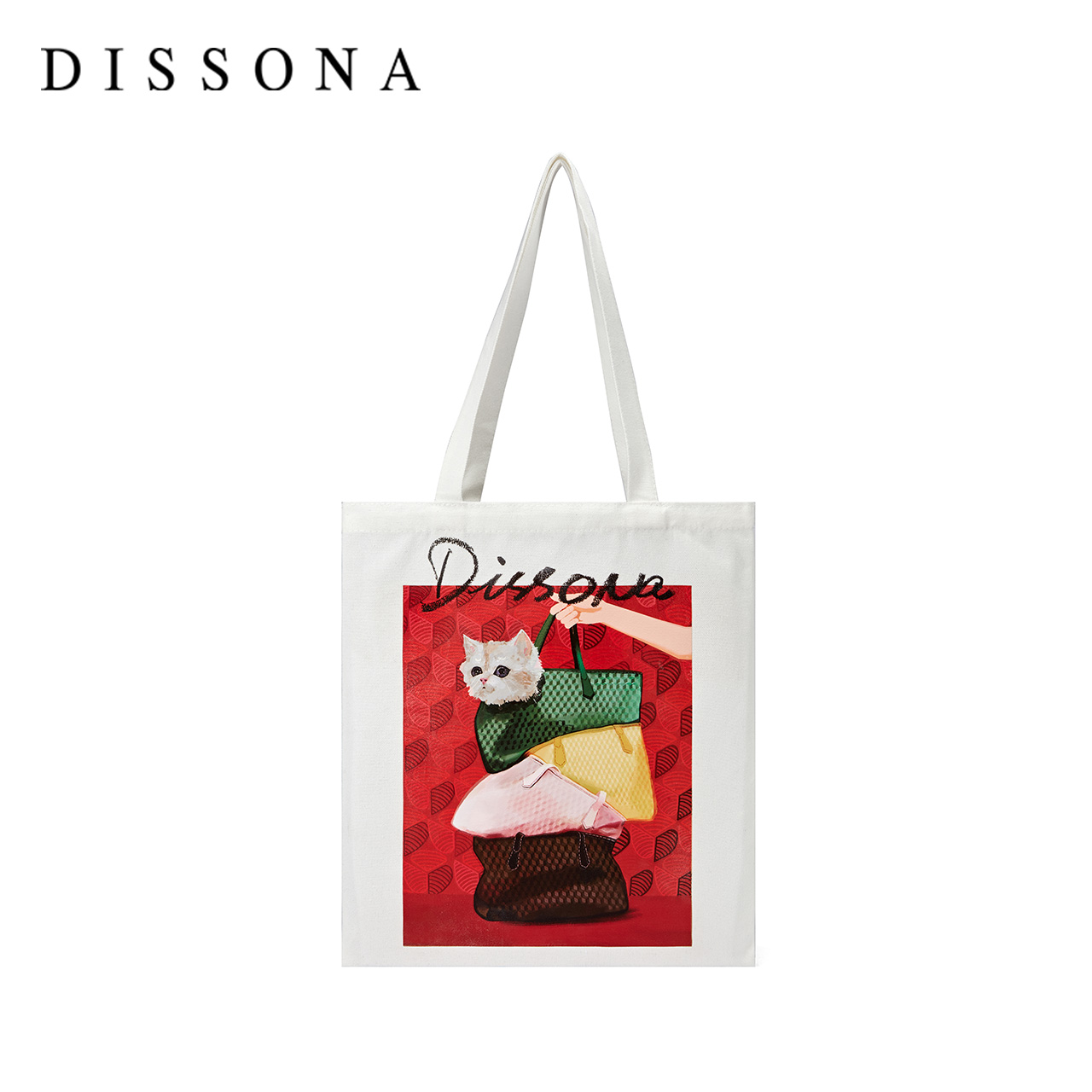 (Double 11 membership benefits 11 RMB11  snatched) DISSONA di sanna environmentally friendly canvas shopping bag small number-Taobao