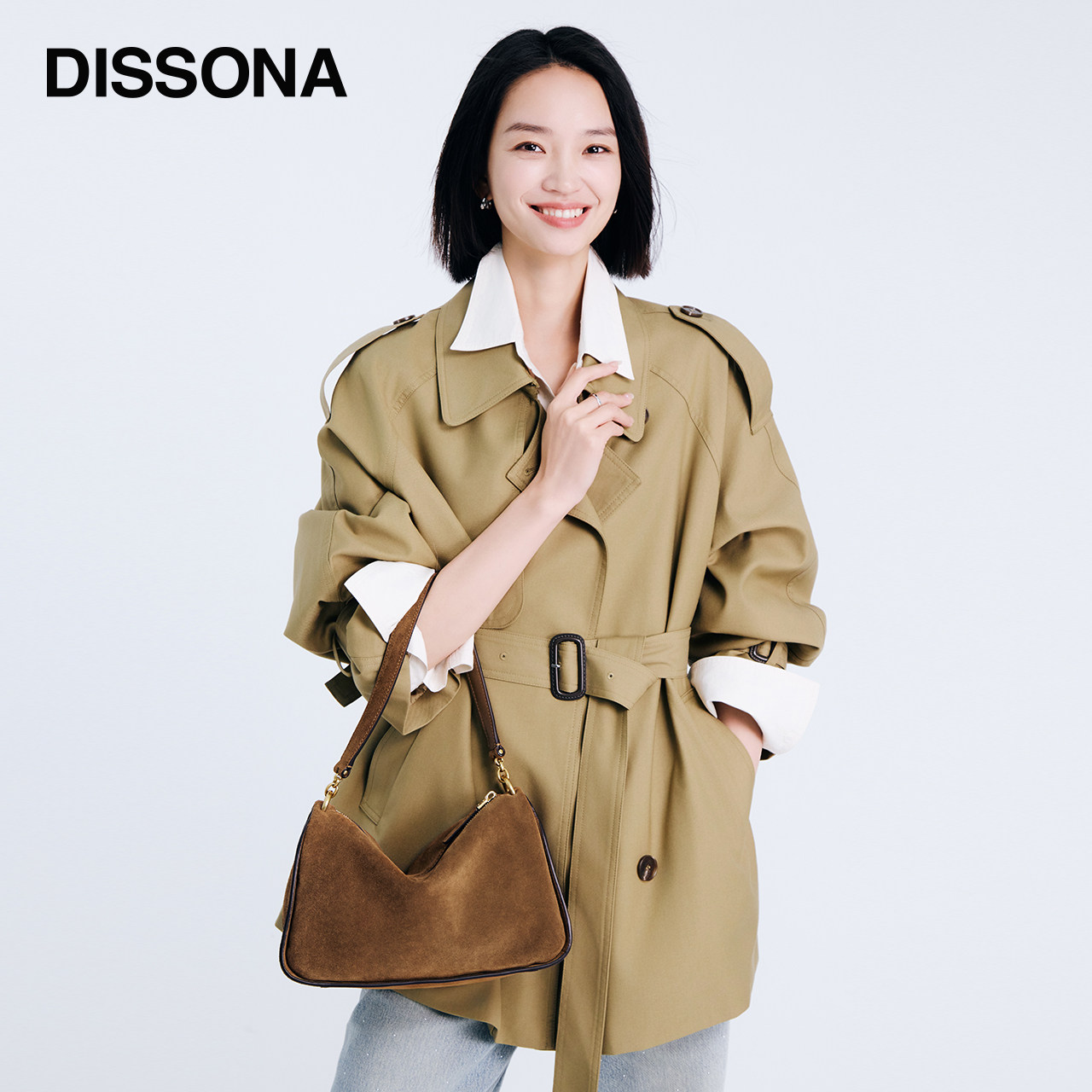 Dissona Vegetable-Tanned Cowhide Women's Boston Shoulder Bag - Simple Casual Hobo Bag (Dong Jie Style) - Thumbnail 3