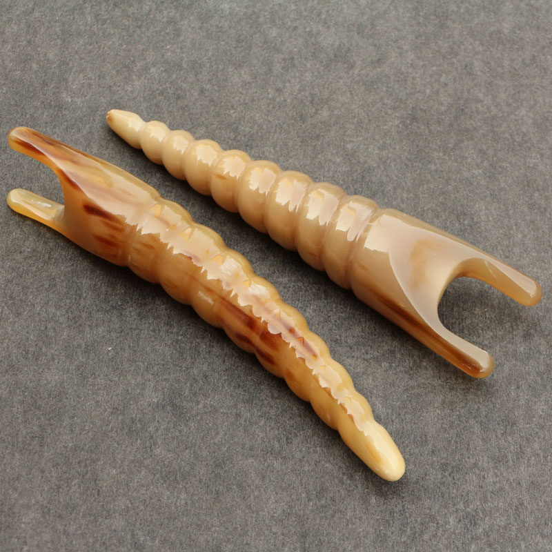 Natural white bull horn eye nose beam massage point in the eye - beam beauty bar pen chest neck massage point stick solid