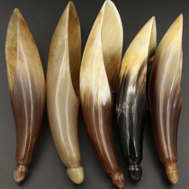 Back neck fish-shaped thin agate vacuum head Horn household copper Meridian white water dredge scraping board three-piece set