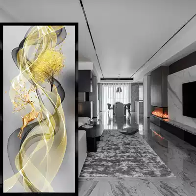 Modern simple luxury living room glass screen bedroom shielding Net red partition wall decoration light transmission entry