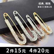 Hàn Quốc mùa thu và mùa đông đơn giản rhinestone áo khoác pin pin khăn choàng len áo len cố định trâm cài phụ kiện phụ nữ pin pin