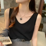 Белая летняя майка топ, футболка без рукавов, из хлопка и льна, оверсайз, размер, эффект подтяжки