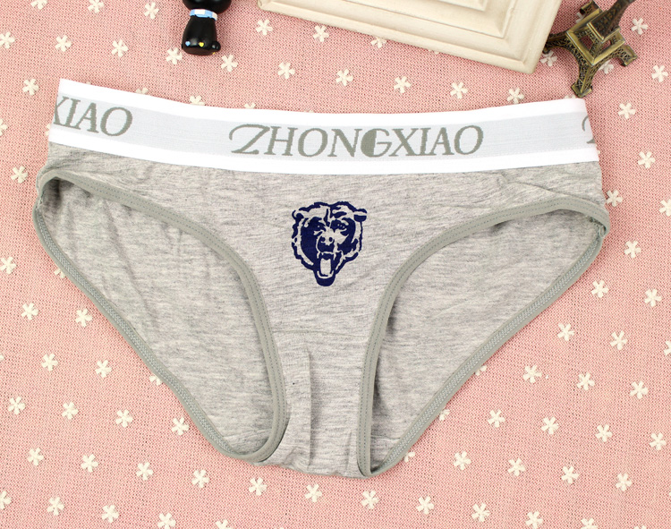 Sáng tạo dễ thương mod đầu hổ gợi cảm đôi bông đồ lót nam boxer nữ tam giác đồ lót quần lót đôi nam nữ in hình ngộ nghĩnh