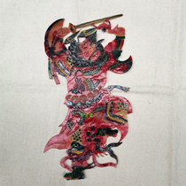 Shadow crafts Zhong Kui door god decorative painting Whole cowhide carving folk traditional culture