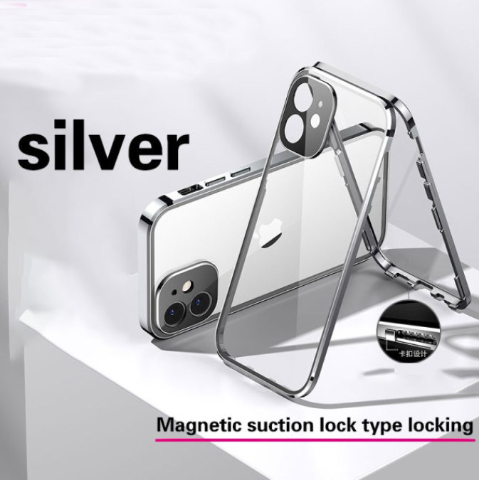 Magnetic Glass Case For iPhone Xs Xr Xs Max 11 12 13 Pro Max