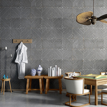 Nordic industrial wind ins wallpaper Black gray brick Diamond wallpaper chamber escape organ background wallpaper