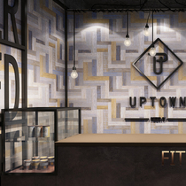 Bohemian style color imitation wood floor wallpaper wood grain pattern wallpaper clothing store home background wall