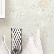 Modern pastoral style warm rattan flower big flower seamless wall cloth living room bedroom room full of jacquard Wall cloth