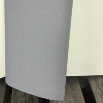 Medium gray plain and elegant pure color linen cloth pattern wallpaper simple modern Japanese living room study wallpaper solid color Net color PVC
