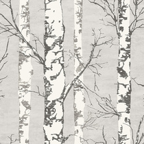  Nordic pastoral style wallpaper birch forest big tree off-white tree wallpaper cafe bar barbershop background