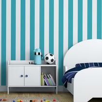  Fashion simple blue vertical stripe wallpaper pink boy room girl room wallpaper bedroom room wallpaper background