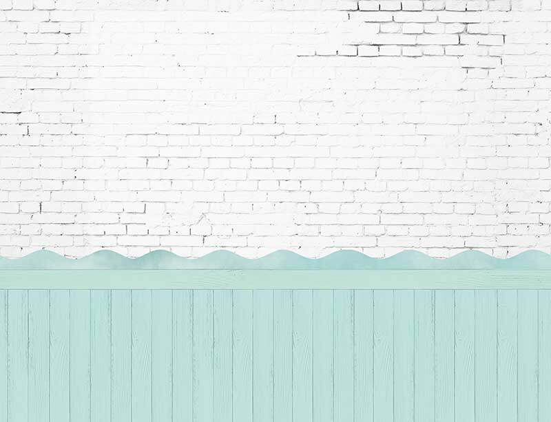 Modern minimalist Nordic digital wall cloth American country imitation wallboard shape wood grain plank brick grain waist line wall cloth