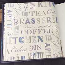 Fresh Blue English Letters Wallpaper Cartoon Color Letters Wallpaper Clothing Shop Café Background Wall Paper