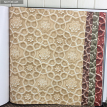 Modern Chinese ancient color ancient scented carvings column book room wallpaper New classical book room restaurant background wall imitation wood carved window flowers