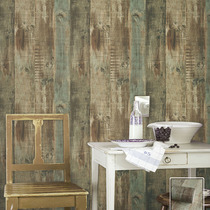 American retro old personality wood wood grain wallpaper Study Cafe Bar Restaurant clothing store Stripe wallpaper