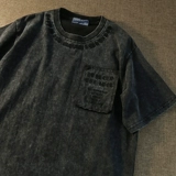 «Восстание» 24SS TIDE BRAND Summer American Street Brother -стиль тяжелый вышитый короткометражный короткокласс