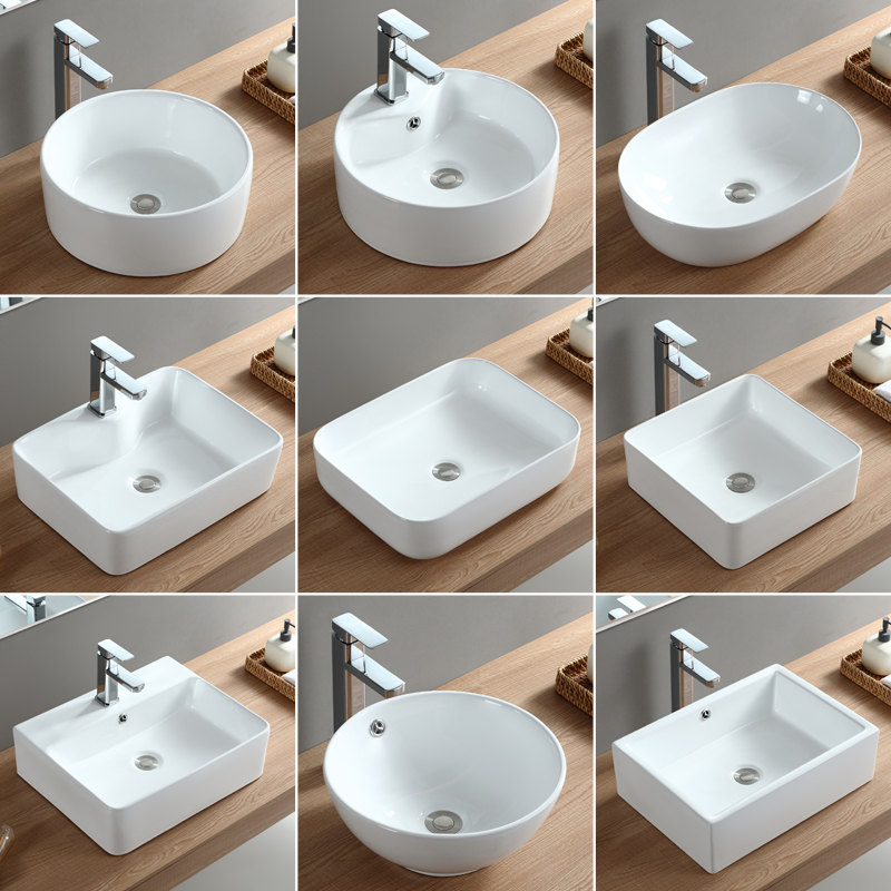 Countertop wash basin single basin ceramic washbasin home balcony bathroom washbasin basin basin small wash basin