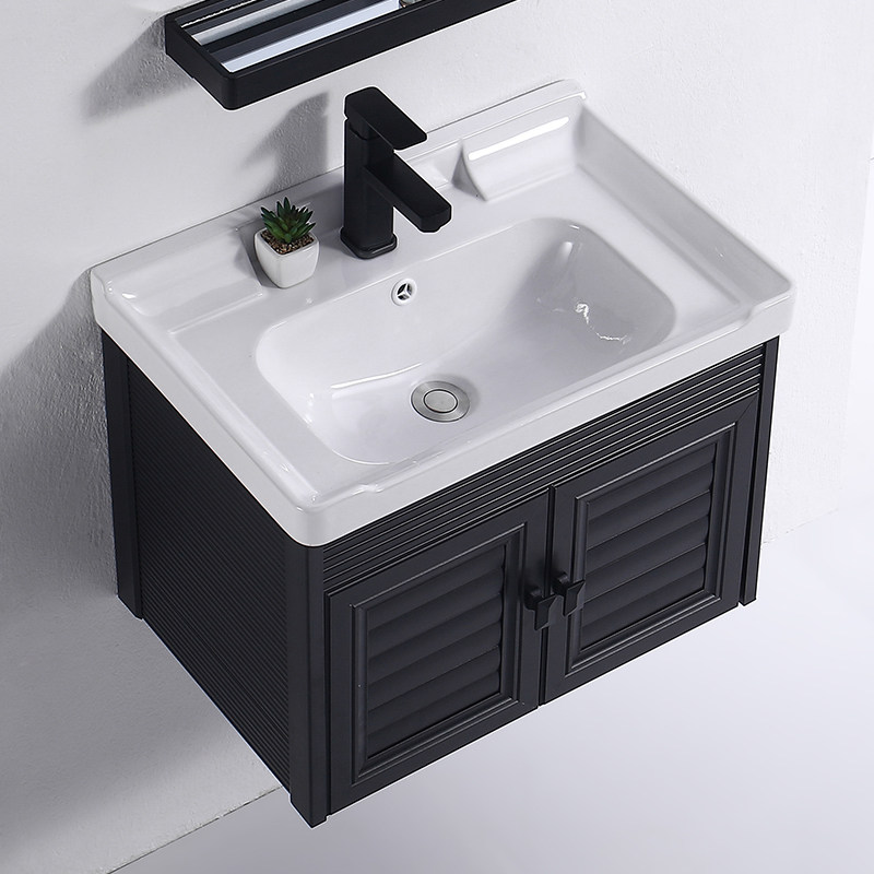 Home wall-mounted washbasin cabinet Composition Small family type Makeup Room Washbasin Mini wash table bracket Basin Pool