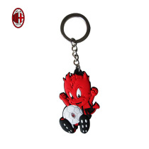AC Milan official Nello PVC Keychain cartoon football fan supplies gift spot bright sword Green