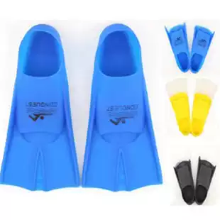 Bolu children's adult swimming training fins Maldives diving short fins Silicone Snorkeling lightweight fins