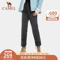 Camel outdoor assault pants men 2021 autumn and winter New plus velvet warm mountaineering waterproof cotton trousers women