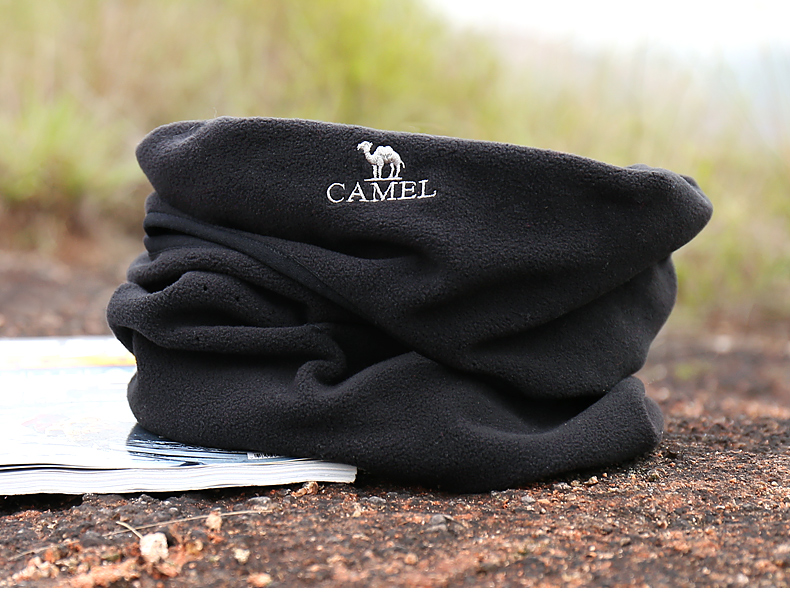 CAMEL lạc đà ngoài trời bib ấm và windproof breathable đa mục đích lông cừu cổ áo mua khăn phượt