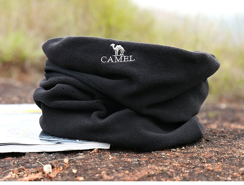 CAMEL lạc đà ngoài trời bib ấm và windproof breathable đa mục đích lông cừu cổ áo khăn trùm đầu đi phượt