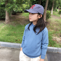 Love cashmere products custom solid color basic childrens base cashmere sweater Parent-child small round neck pullover boys sweater