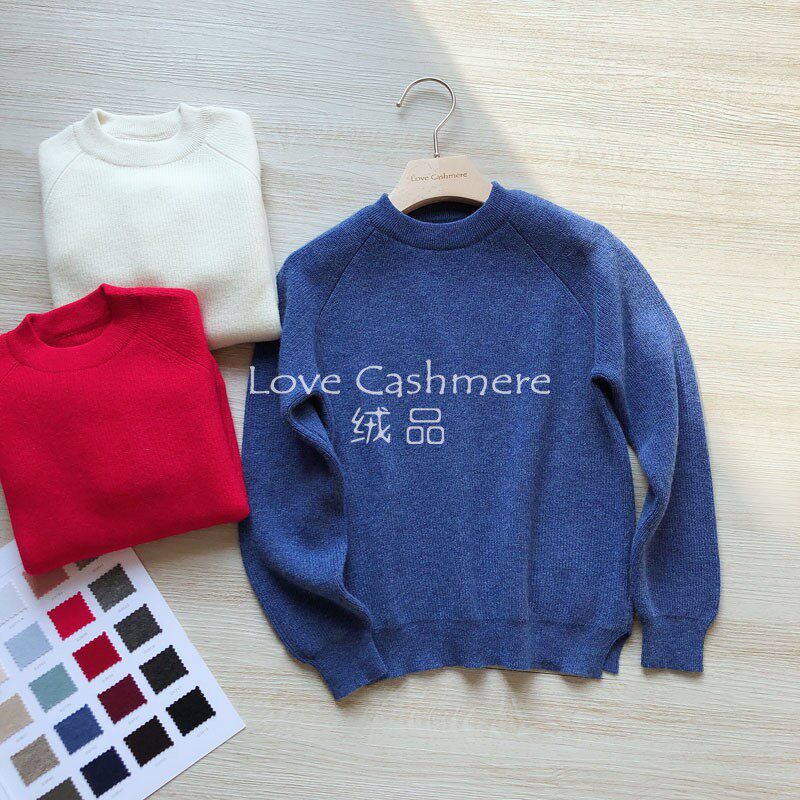 Love velvet custom autumn and winter new Consinee 36 pure cashmere ingot needle pullover parent-child boys and girls sweater