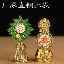 Tibetan supplies pure copper alloy Dorma Toma sacred tree torosa eight for Tantra Buddhist temple offerings