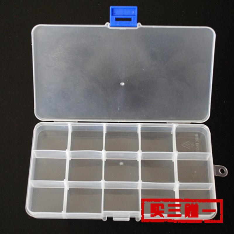 Table fishing accessories box containing box 15 Gable splitting length 17 3cm width 9 5cm High 2cm-way subbox hook box