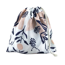 (Factory Inventory Tailstock) 29 * 30 Fresh art bouquet pockets Travel portable Rope Bag Fashion Cashier Bag 8