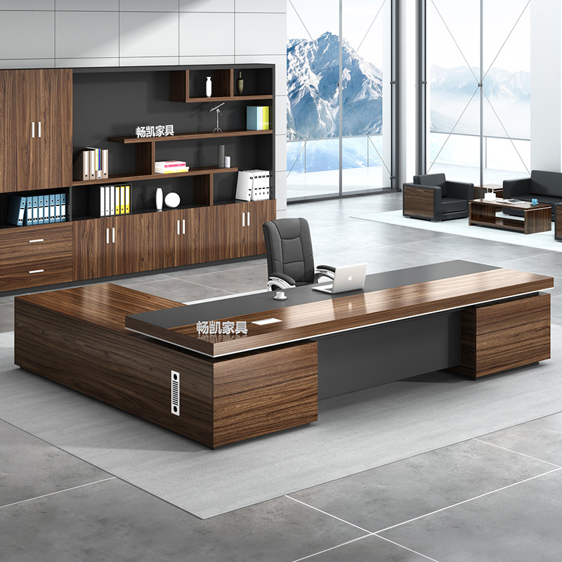 Boss desk president desk simple modern manager desk supervisor desk large shift desk desk table chair combination office furniture